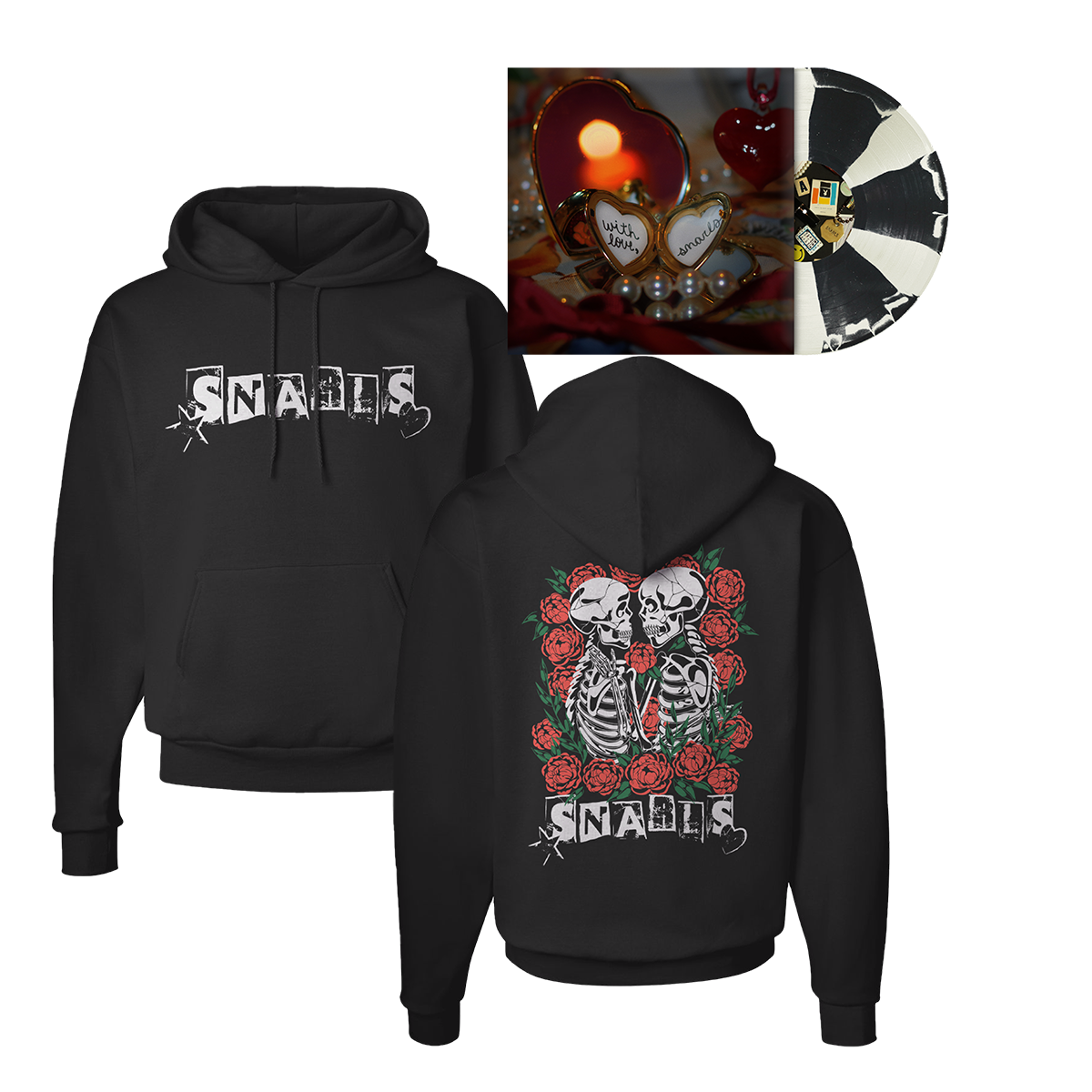 Snarls - "With Love," Hoodie + Vinyl Bundle