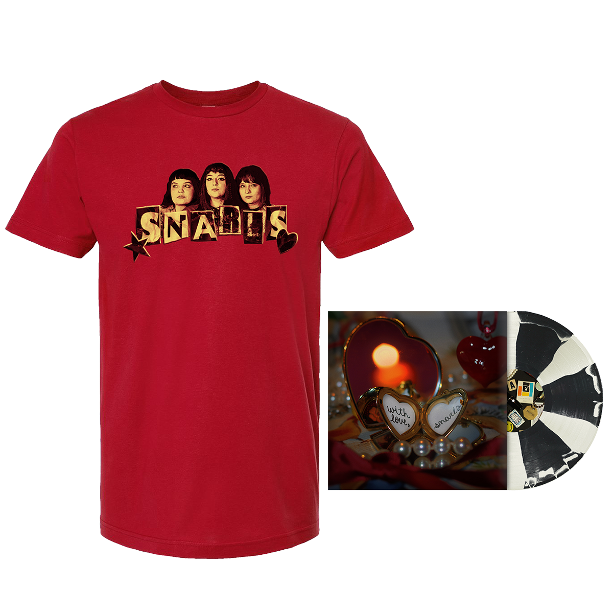 Snarls - "With Love," T-Shirt + Vinyl Bundle