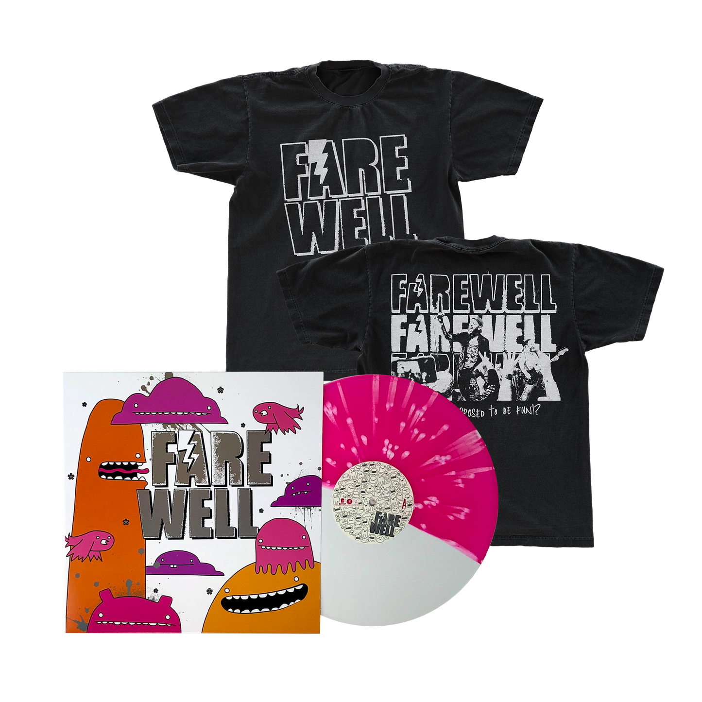 Farewell - "Isn't This Supposed To Be Fun" Vinyl & T-Shirt Bundle